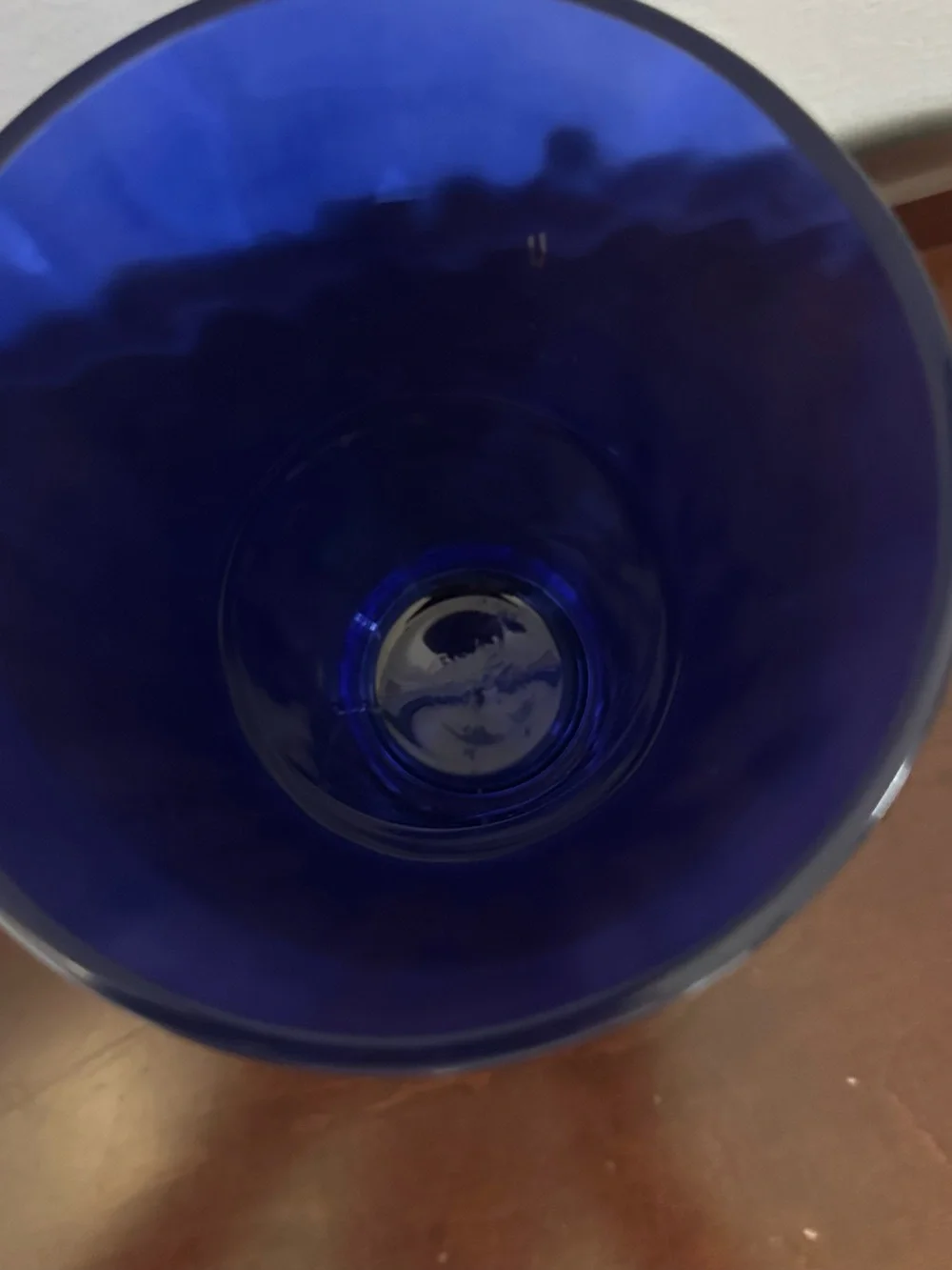 Cobalt Blue Decorative Glass Vase - Home Accents